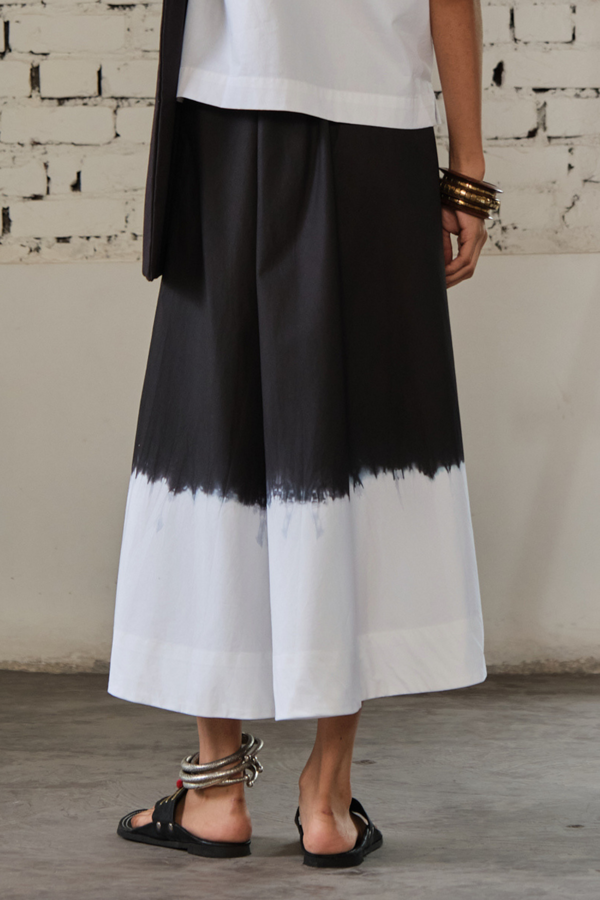 TONK DRIP SKIRT- BLACK