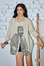 Load image into Gallery viewer, SAWAI OVERSIZED SHIRT-BEIGE

