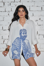 Load image into Gallery viewer, SAWAI OVERSIZED SHIRT-INK
