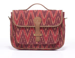 Load image into Gallery viewer, Office Satchel- Red Ikat - October Jaipur