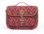 Load image into Gallery viewer, Office Satchel- Red Ikat - October Jaipur
