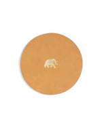 Load image into Gallery viewer, Elephant-Leather Coasters(Set of 4) - October Jaipur