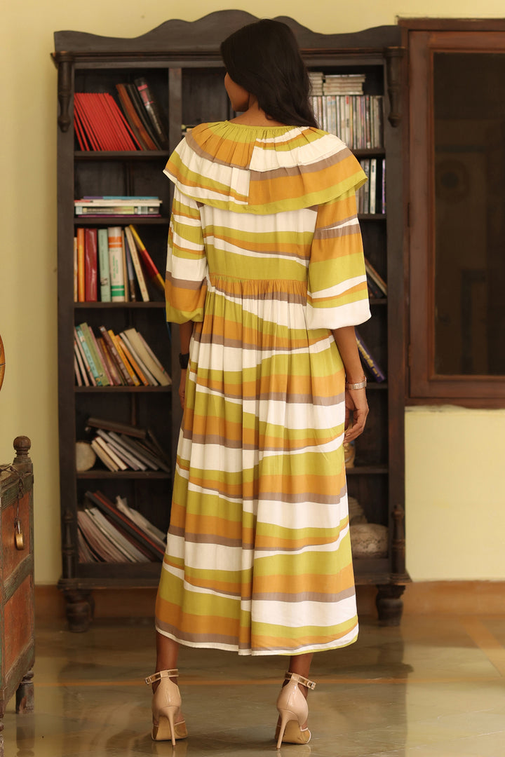 Julie Day Dress-Wave Ruffle