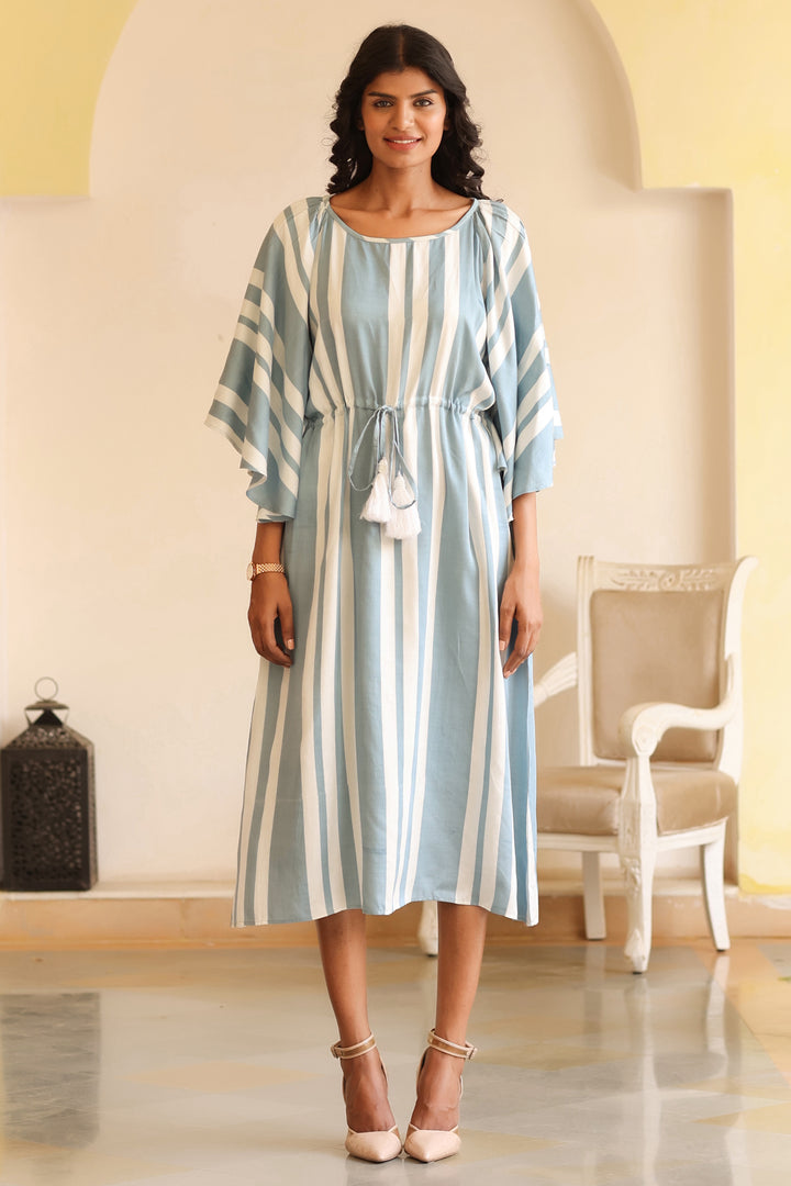 Stella Kaftan Dress-Stripe