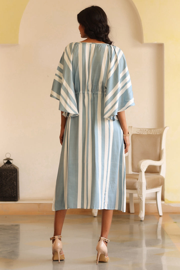 Stella Kaftan Dress-Stripe