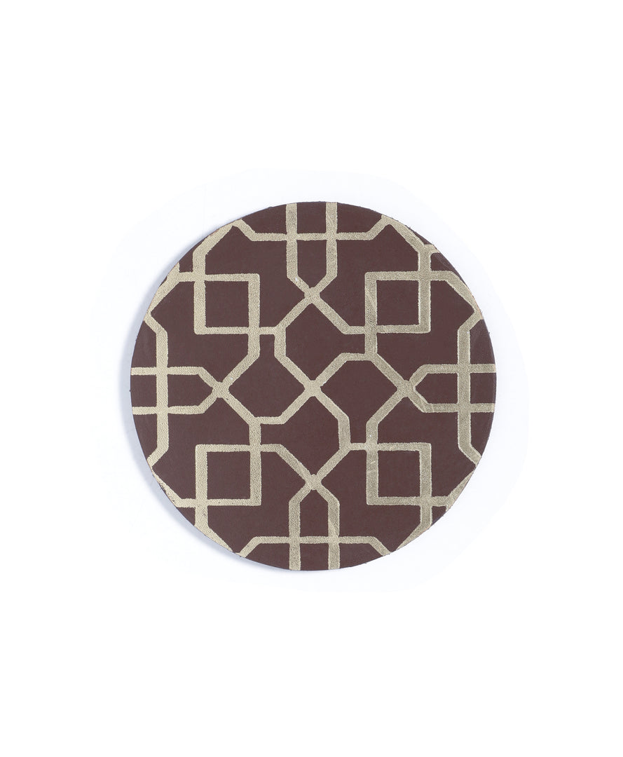 The Route-Leather Coasters(Set of 4) - October Jaipur