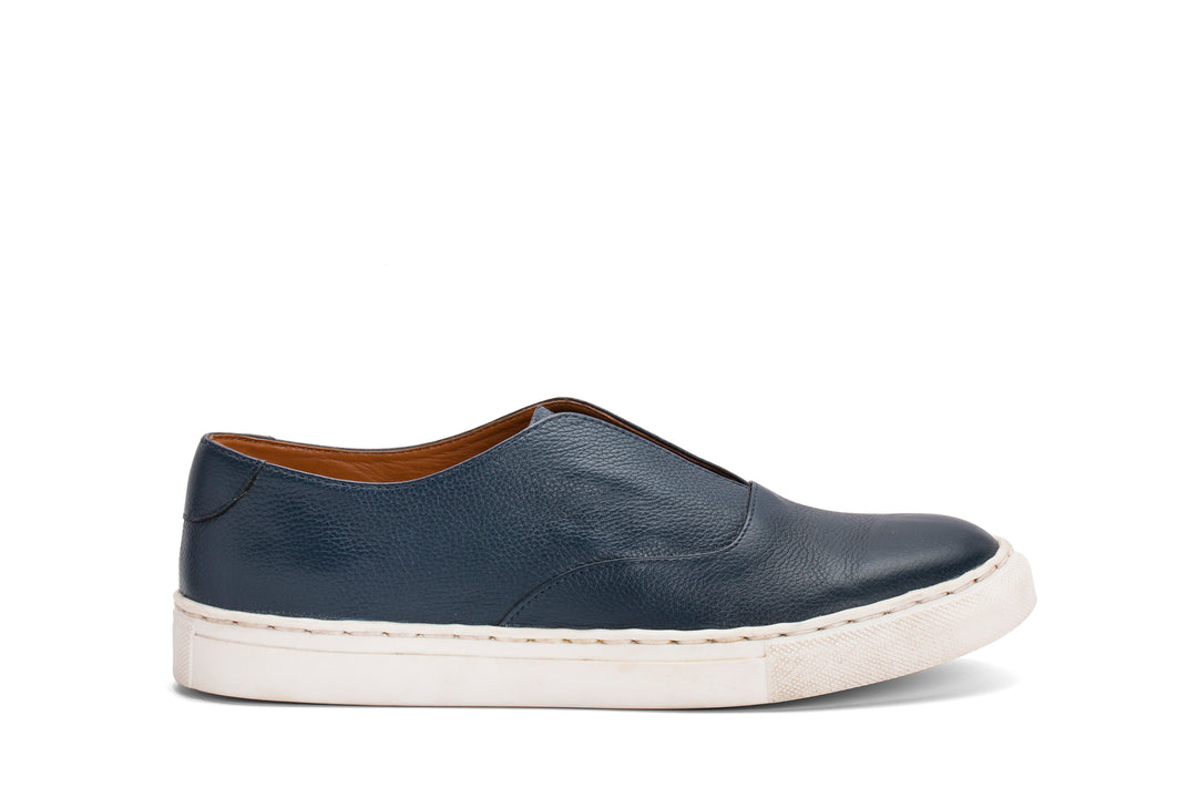Sneakers-Blue Leather - October Jaipur