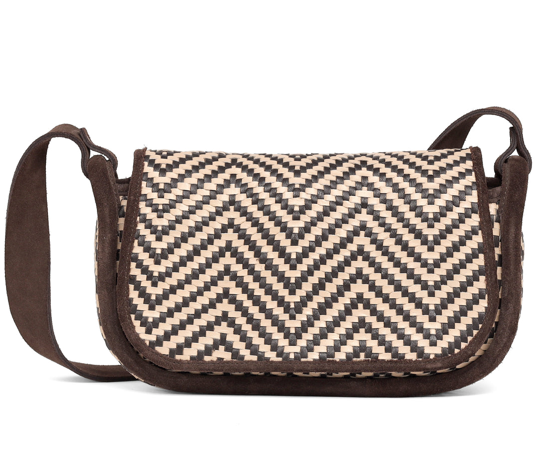 Graham Crossbody Bag-Chevron