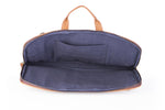 Load image into Gallery viewer, Laptop Bag - Blue Ikat Durrie - October Jaipur