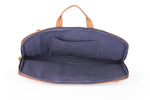 Load image into Gallery viewer, Laptop Bag - Blue Ikat Durrie - October Jaipur
