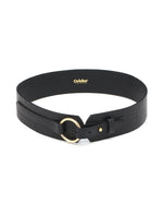 Load image into Gallery viewer, Route- Black Leather Belt - October Jaipur
