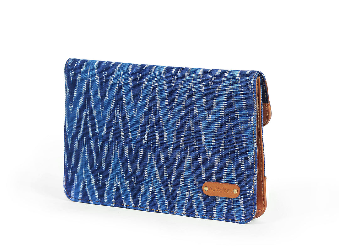 Pocket Book- Blue Ikat Durrie - October Jaipur