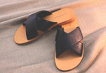 Load image into Gallery viewer, Criss Cross Slipper- Black - October Jaipur
