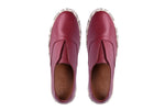Load image into Gallery viewer, Sneakers- Maroon  Marbling Leather - October Jaipur