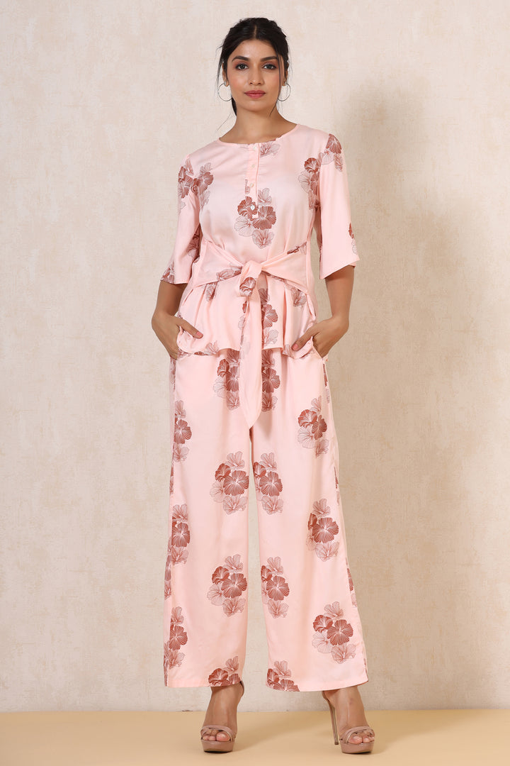 Sara Co-ord Set- Blush