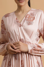 Load image into Gallery viewer, Mannington Wrap Dress - Blush Posy - October Jaipur
