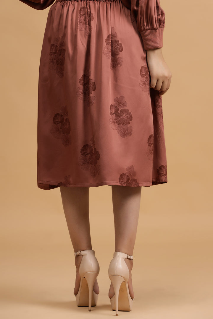 Camellia Skirt - Rust Posy - October Jaipur