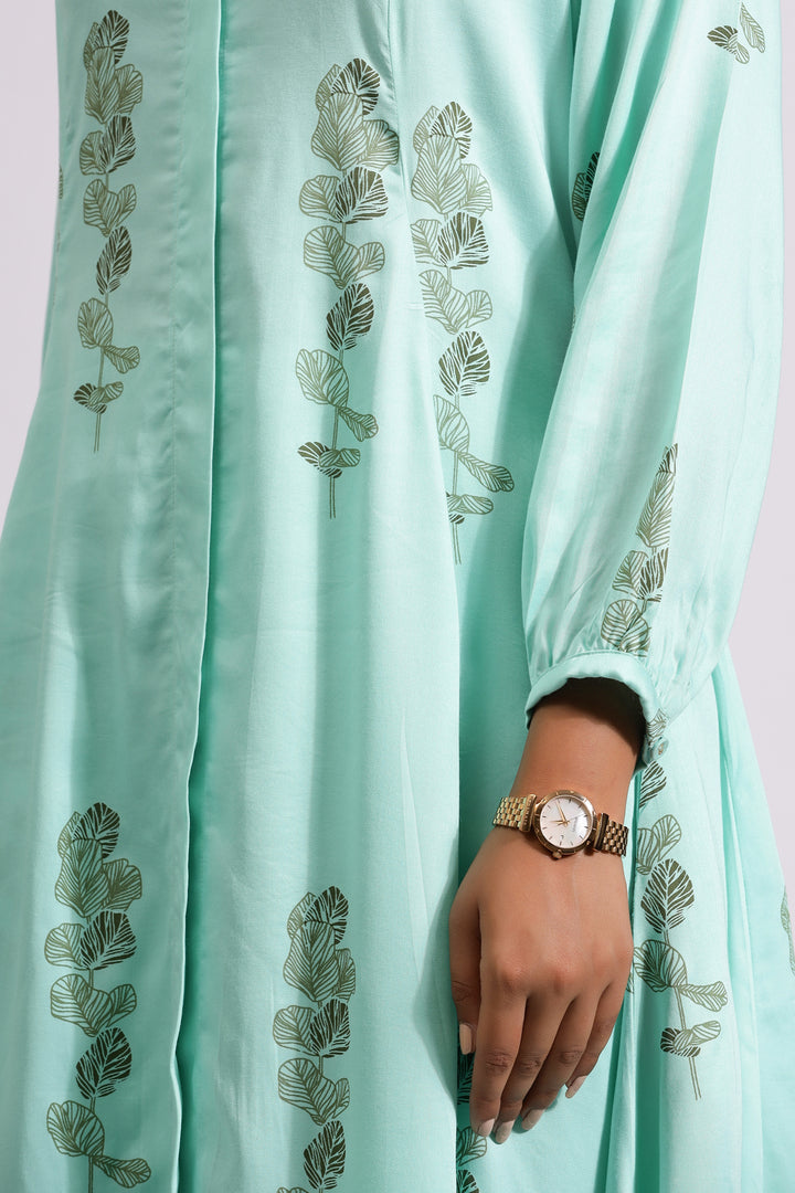 Shahnaz Co-ord Set-Green Ash - October Jaipur