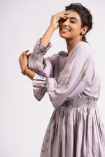 Load image into Gallery viewer, Kate Short Dress- Purple Rose - October Jaipur