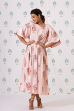 Load image into Gallery viewer, Kate Long Dress- Blush Posy - October Jaipur
