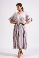 Load image into Gallery viewer, Kate Long Dress- Purple Rose - October Jaipur