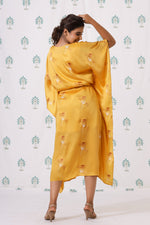 Load image into Gallery viewer, Mulberry Kaftan -Mustard Bouquet - October Jaipur
