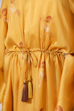 Load image into Gallery viewer, Mulberry Kaftan -Mustard Bouquet - October Jaipur
