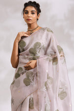 Load image into Gallery viewer, Purple Rose- Silk Organza Saree - October Jaipur
