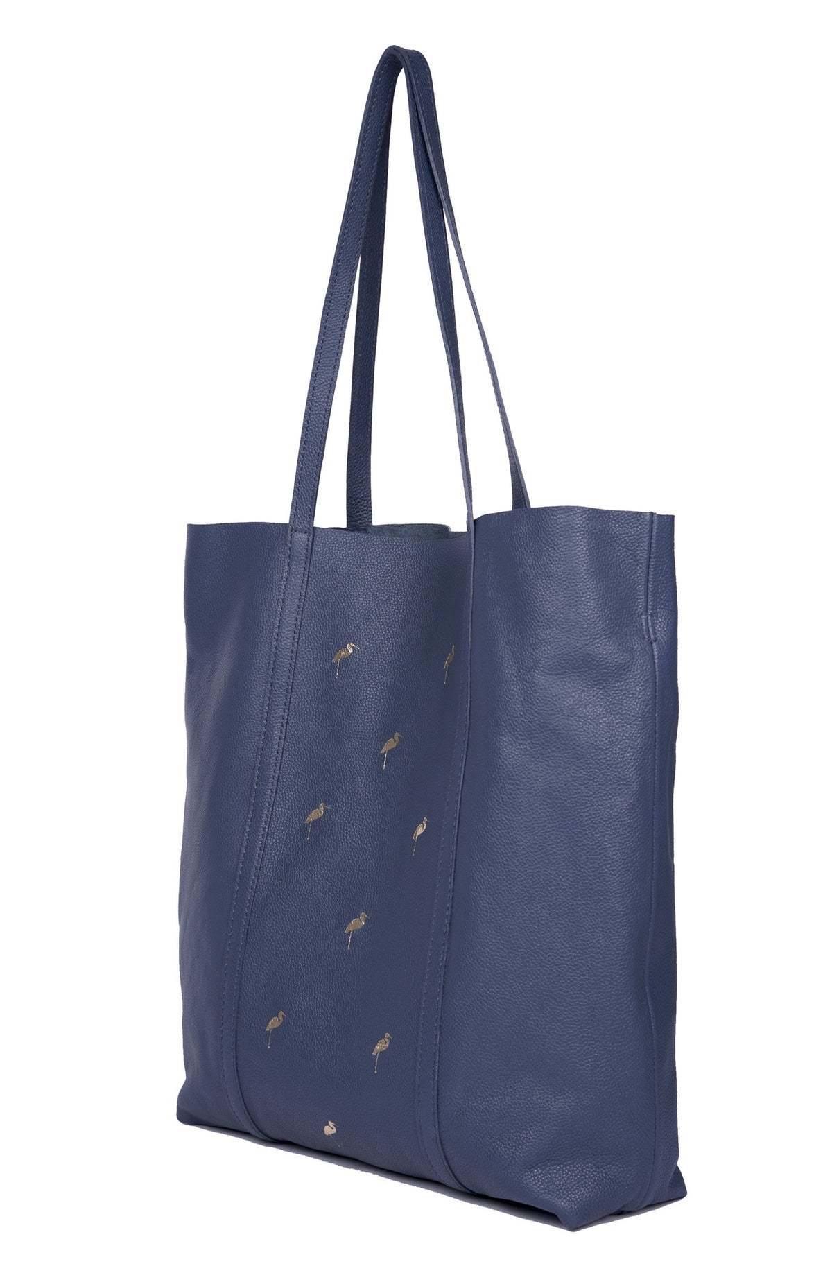 Leather Tote- Flamingo - October Jaipur