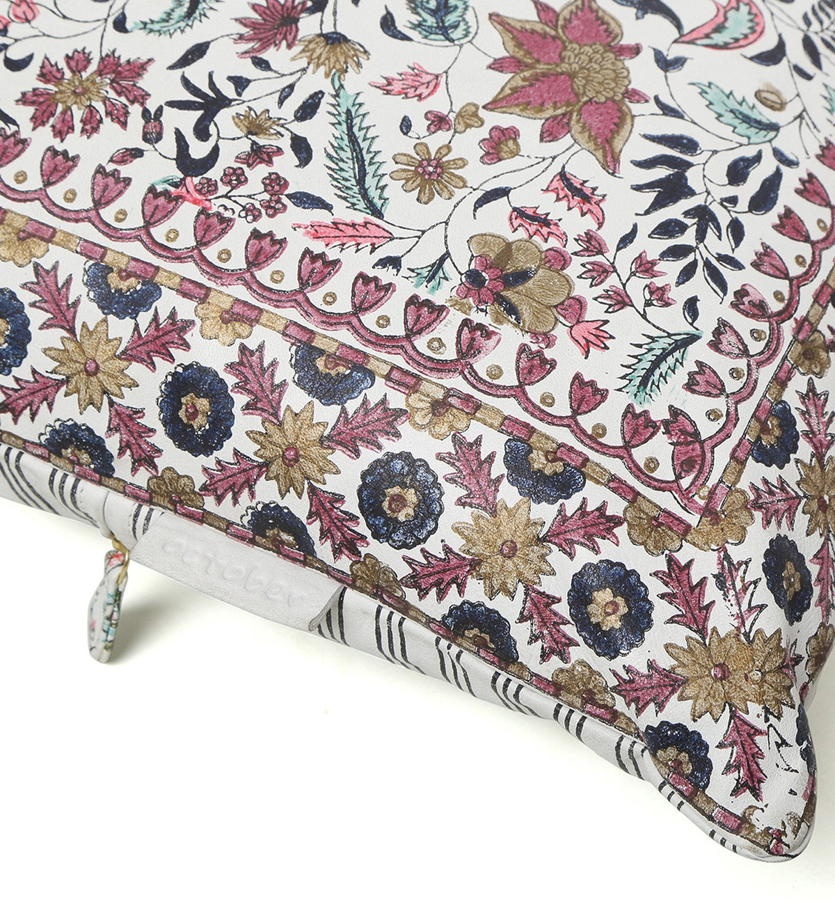 Jaipur Bagh- White Pillow - October Jaipur