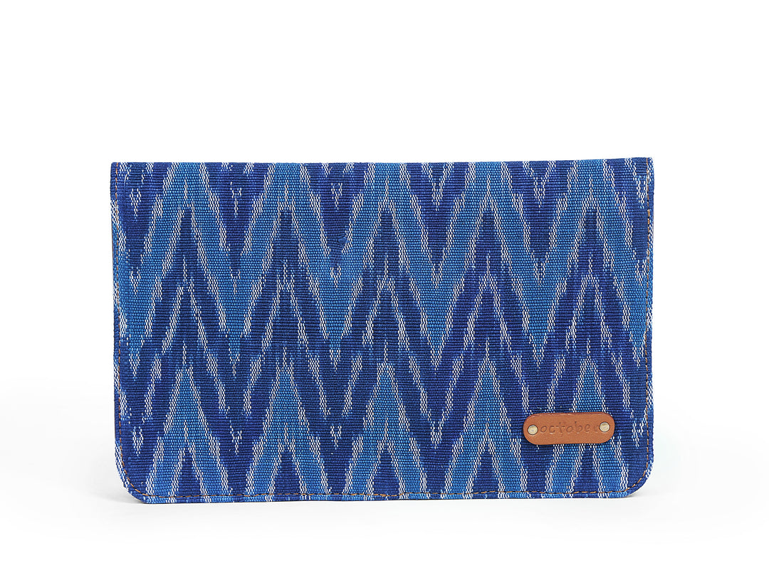 Pocket Book- Blue Ikat Durrie - October Jaipur