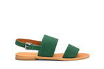 Load image into Gallery viewer, DOUBLE STRAP SANDAL- GREEN - October Jaipur