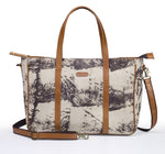 Load image into Gallery viewer, Office Handbag- Grey Scratch - October Jaipur
