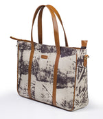 Load image into Gallery viewer, Office Handbag- Grey Scratch - October Jaipur
