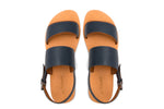 Load image into Gallery viewer, DOUBLE STRAP SANDAL-BLUE - October Jaipur