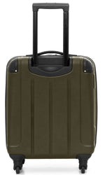 Load image into Gallery viewer, Dapper Wheels-Leather Trolley Bag Olive - October Jaipur
