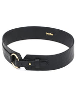 Load image into Gallery viewer, Route- Black Leather Belt - October Jaipur