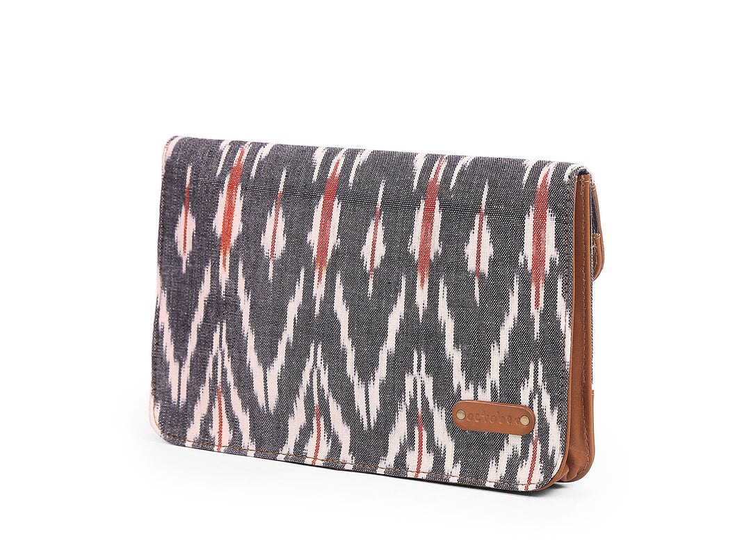 Pocket Book- Grey Ikat - October Jaipur