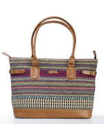 Load image into Gallery viewer, Tote- Red Durrie - October Jaipur