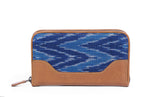 Load image into Gallery viewer, Brick Wallet- Blue Ikat - October Jaipur
