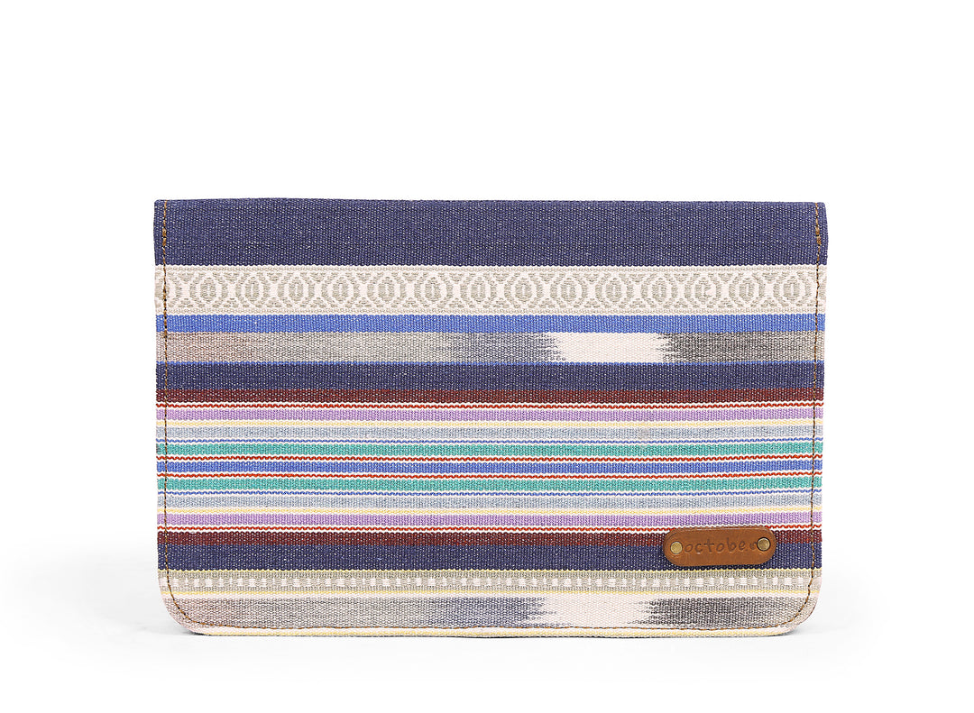 Pocket Book-  Blue White Stripe - October Jaipur