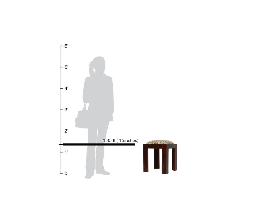 Westend Garden - Leather Side Stool - October Jaipur