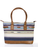 Load image into Gallery viewer, Tote- Blue White - October Jaipur