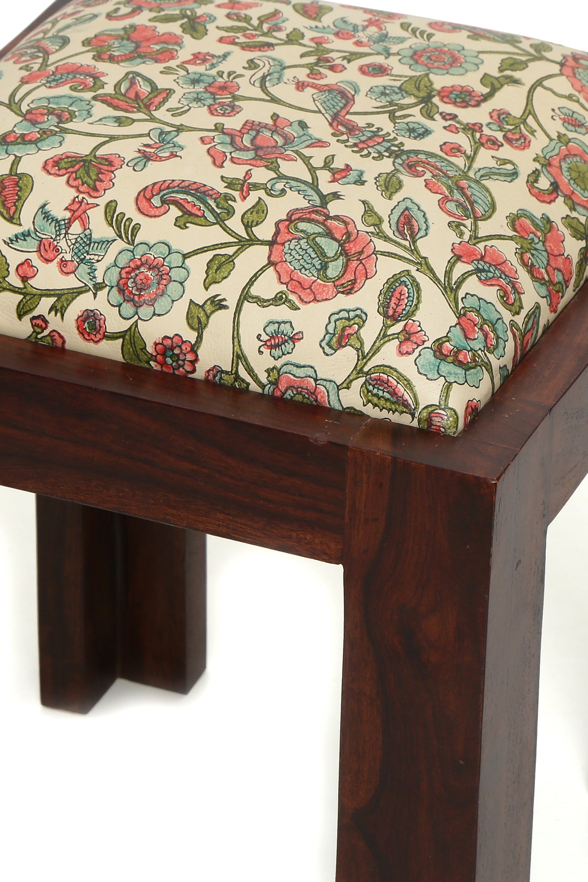 Westend Garden - Leather Side Stool - October Jaipur