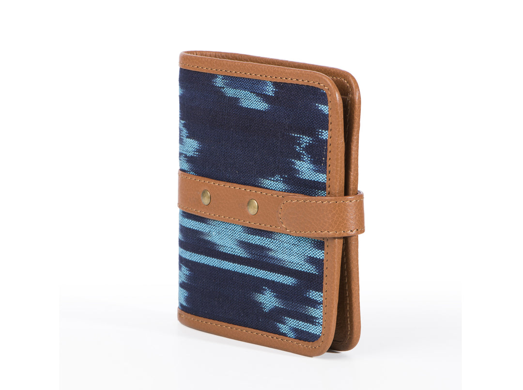 Wallet - Blue Ikat - October Jaipur