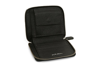 Royal Crest-Mini Wallet Black - October Jaipur