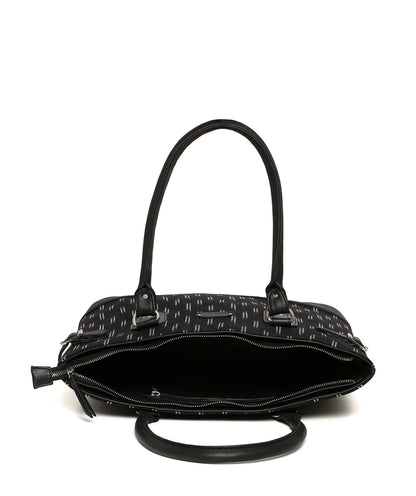 Tote - Black Ikat Durrie - October Jaipur