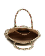 Load image into Gallery viewer, Leather Garden Tote- Cream - October Jaipur
