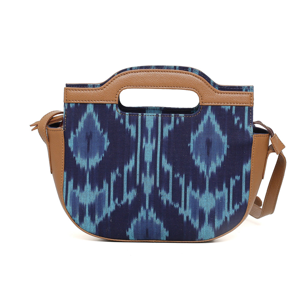 CRESCENT BLUE IKAT SLING - October Jaipur