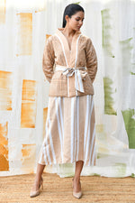 Load image into Gallery viewer, Isabel Tie-up Jacket -Durbar
